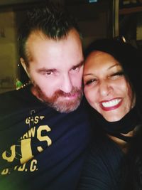 Portrait of happy friends