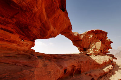 View of rock formation in dessert 