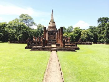 View of temple against sky