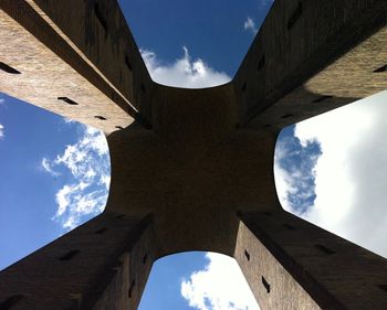 Low angle view of historical building against sky