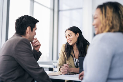 Group of people having business seminar