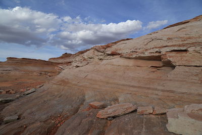 Scenic view of desert against sky