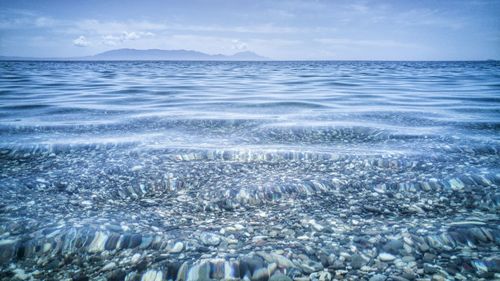 View of sea water surface 