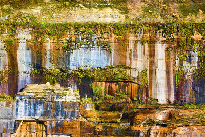 Reflection of old building