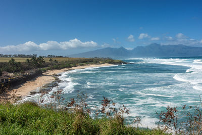 Scenic view of sea against sky