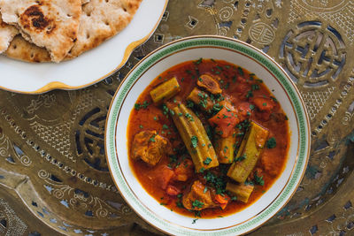 Bamia middle eastern okra, beef, tomato stew