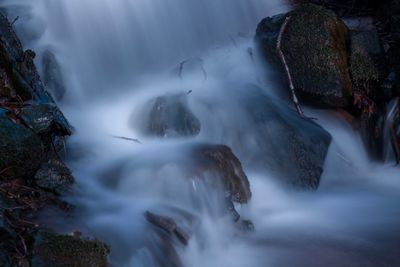 Scenic view of waterfall