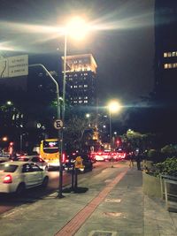 City street at night