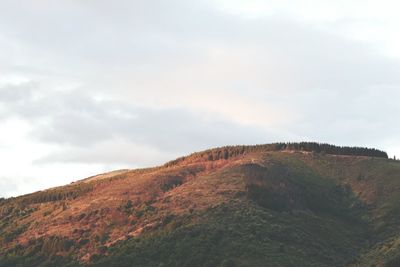 Scenic view of mountain against sky