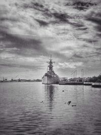 Reflection of clouds in water