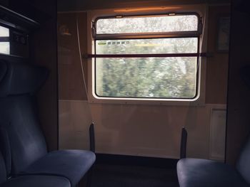 View of train window