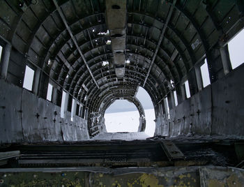 Interior of abandoned building