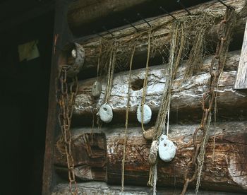 View of damaged window