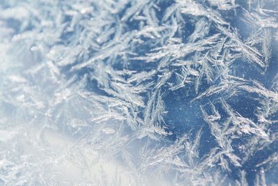 Full frame shot of snowflakes