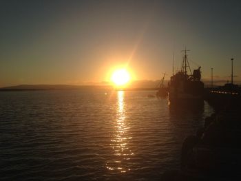 Sunset over sea