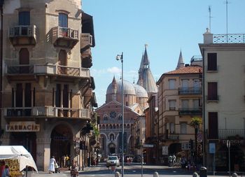 View of city against clear sky