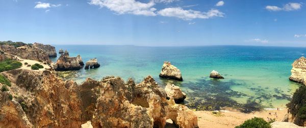 Panoramic view of sea against sky