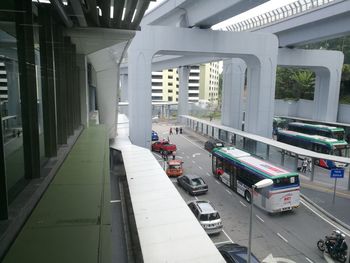 Cars moving on road