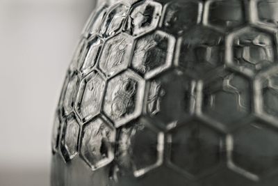 Cropped image of patterned glass