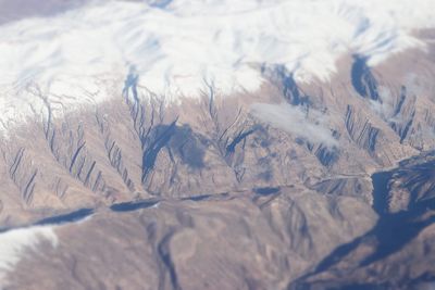 Close-up of snow covered land