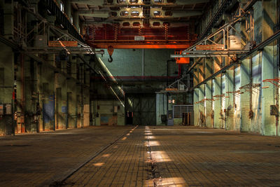 Interior of abandoned building