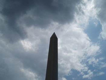 Low angle view of built structure against sky