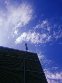 Low angle view of modern building against sky