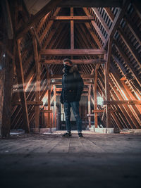 Man in corridor