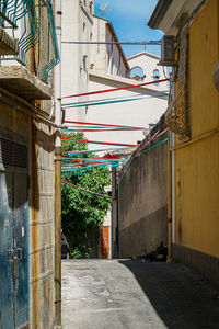 Street amidst buildings in town