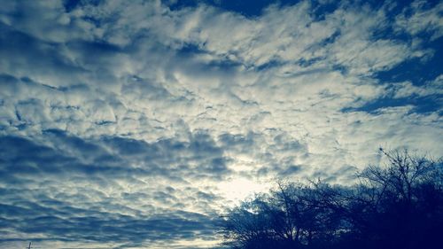 Low angle view of clouds in sky