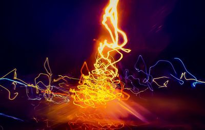 Fire crackers at night