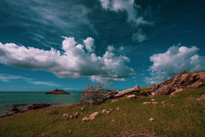 Scenic view of sea against sky