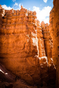 View of rock formations