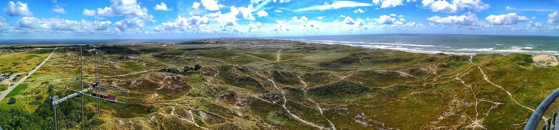 Panoramic view of sea against sky