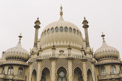 Low angle view of royal pavilion against clear sky