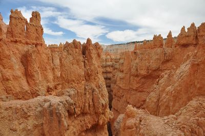 Rock formations against sky at bryce canyon national park