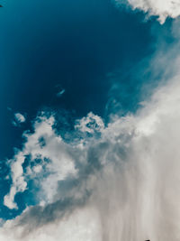 Low angle view of clouds in sky