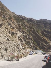 View of mountain road