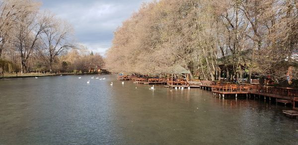 Scenic view of river against sky