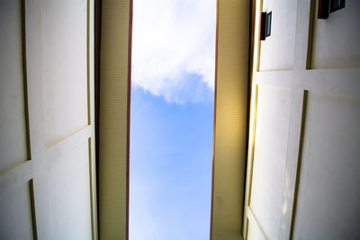 Low angle view of building against sky