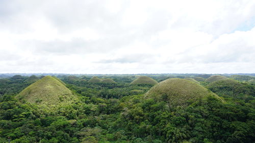 Panoramic view of landscape against sky