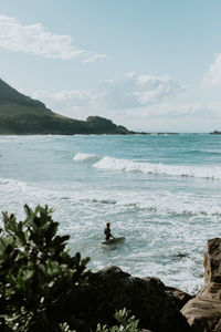 Scenic view of sea against sky