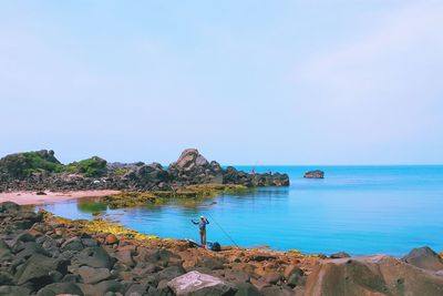 Scenic view of sea against sky