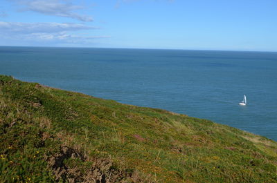 Scenic view of sea against sky