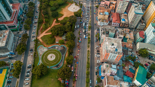 Aerial view of the haven of peace, city of dar es salaam