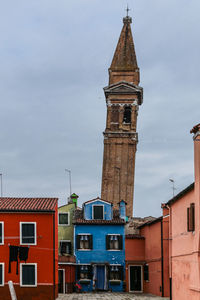 View of buildings in city against sky