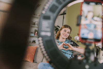 Portrait of woman smiling