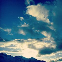 Low angle view of clouds in sky