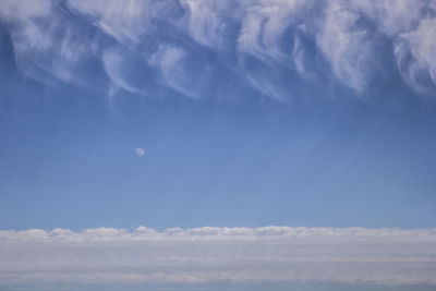 Low angle view of blue sky