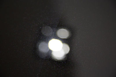 Defocused image of light